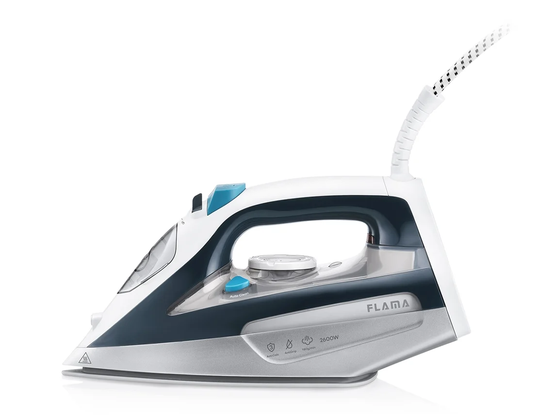 Ferro a Vapor FLAMA 5365FL (Jato Vapor: 180g/min  - Base: Cerâmica)