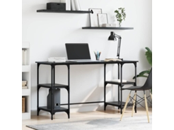 Vidaxl Mesa Carvalho Preto Derivados De Madeira 140 X 50 X 75 Cm