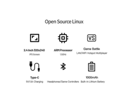 Console de Jogos Inteligente Ampown com Tela IPS 2,4 polegadas GOKOCO