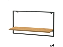 Prateleira Max Home Ferro Madeira Mdf 65 X 35 X 20 Cm (4 Unidades)