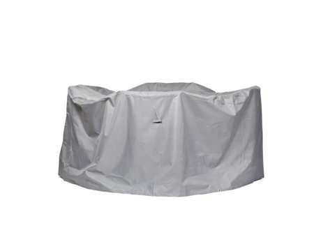 Capa Protetora para Móveis de Jardim Mesa Redonda Ø235X94Cm Poliéster Tecido Oxford 600D Cor: Cinza MEHR GARTEN