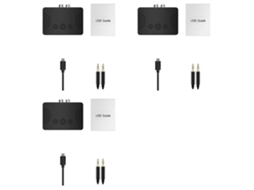Receptor De Música Bluetooth 3x 5.3, Adaptador Bluetooth, Receptor De Áudio Bluetooth Sem Fio, Receptor De Alto-falante Bluetooth