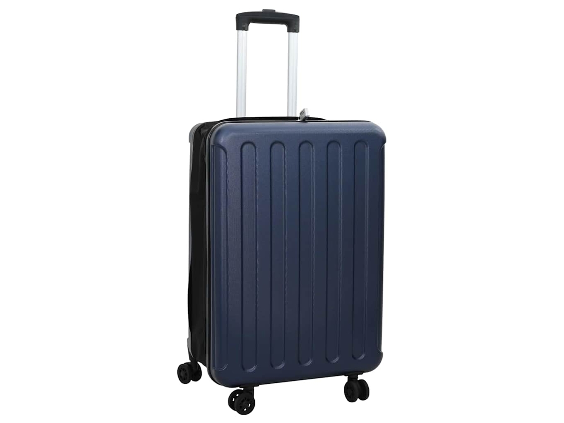 Vidaxl Mala Com Bloqueio Azul Escuro 43 X 27 X 66 Cm Plástico Abs