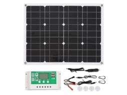 Painel solar monocristalino (40 W de potência, compatível com diversas baterias)