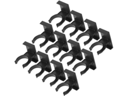 Clips Para Rodapé De Cozinha Kallory, Ajuste Fácil E Design Reutilizável, 20 Peças, Plástico Preto Para Rodapé De