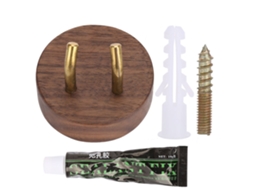 2026 porta Secador de Pelo de Pared para Dyson Con Soporte para Enchufe Black Walnut