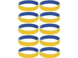 10-Pulseiras Bêbadas Ucranianas, Pulseira Com Bandeira Da Ucrânia Para Fãs, Material Bêbado Confortável Para