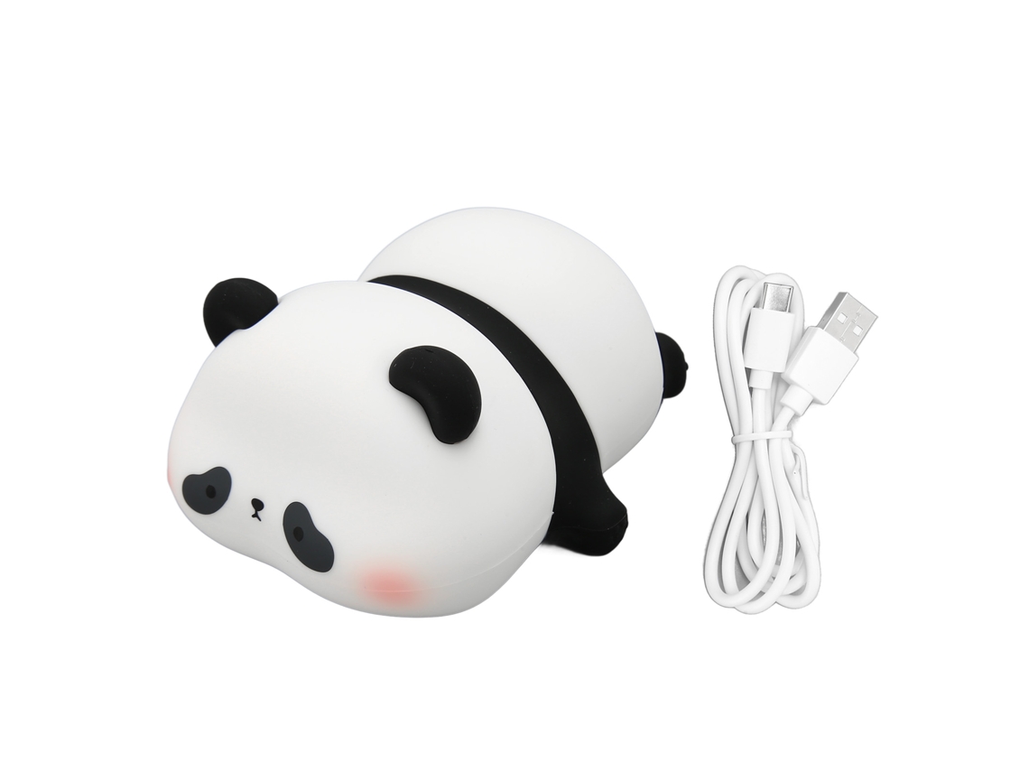 Laxiscreed Luz Noturna Panda Para Crianças, Recarregável Por Usb E Silicone Macio