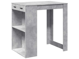 Mesa Bar Madeira Cinzento Cimento MAISON EXCLUSIVE (102x70x103,5 cm)