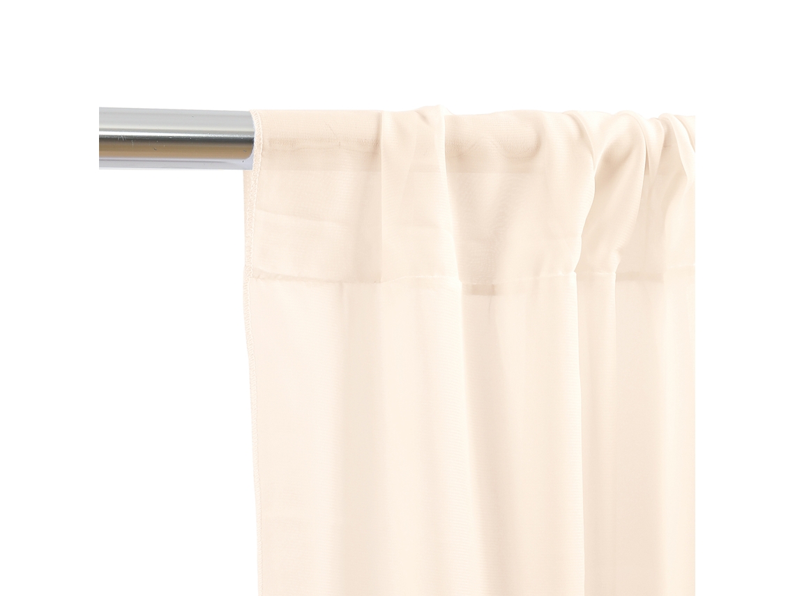Laxiscreed Vara De Tecido Chiffon 100d Para Decoração De Festas Com Arco E Barra De Teto Champagne
