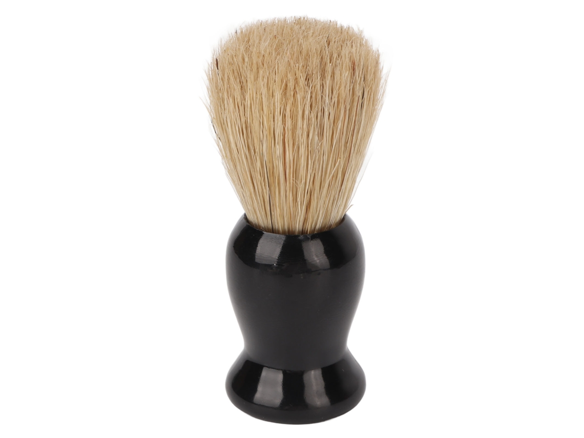 Pincel de barbear macio para homens, ideal para viagens.