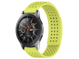 Pulseira De Silicone Respirável Com Furos De 22 Mm E Bolinhas 3d