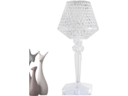 Mesa de cristal com LED, 16 núcleos RGB, controle por toque, rosa, com controle remoto para movimentar a luz pelo ambiente, ideal para