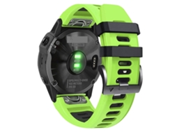 Bracelete de Smartwatch para Garmin Instinct 2X Solar Sports de silicone de duas cores (limão + preto)