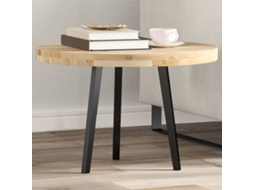 Vidaxl Tampo De Mesa Redondo Ø60x4 Cm Madeira De Acácia Maciça