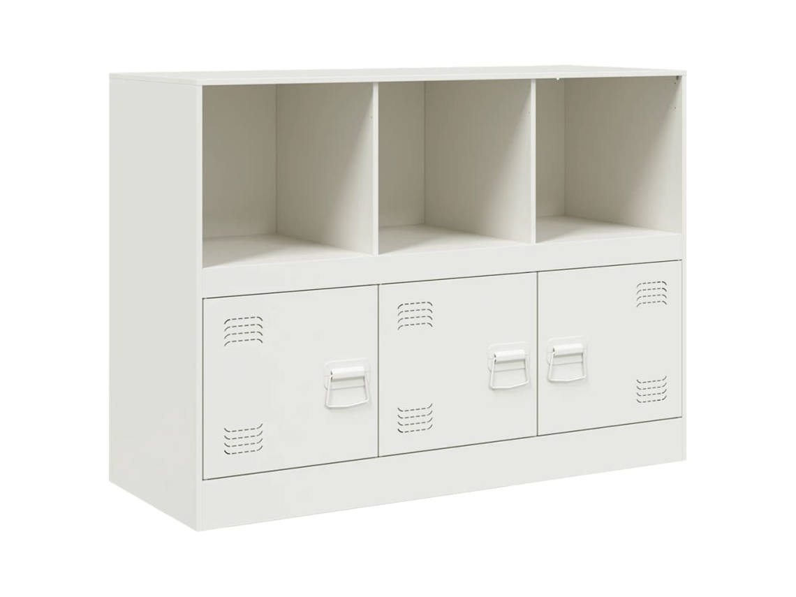 Aparador 99x39x73 Cm Aço Branco MAISON EXCLUSIVE
