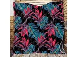 Colcha Acolchoada Fansu Capa de Cama Cobertor para Ar Condicionado Edredom Conjunto Sofá com Estampa Plantas T