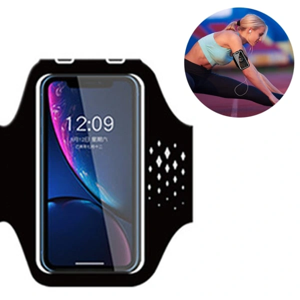 Braçadeira Para Celular, Universal E À Prova D'água, Na Cor Preta.