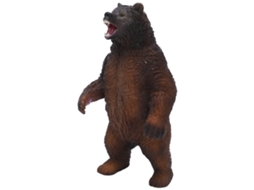 Mali estátua de Urso Marrom Realista em Plástico Durável Brinquedo Educativo para Crianças