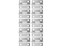 Conjunto De 10 Dobradiças Aço Inoxidável, Resistentes E Duráveis, Com