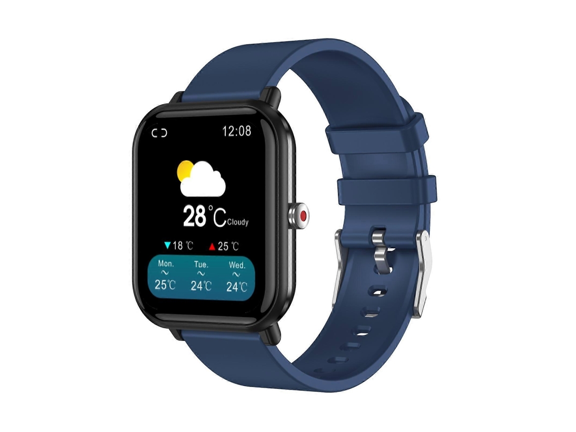 Relógio inteligente Q9 Pro com tela TFT HD de 1,7 polegadas, suporta monitoramento de temperatura corporal e frequência cardíaca para bicicletas elétricas.