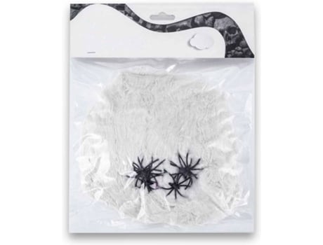 Teia de Aranha decorativa ACAN Halloween (Branco - Poliéster - 20 g)