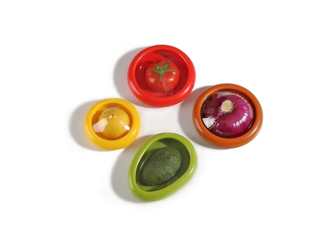Conjunto De 4 Recipientes Para Armazenamento, Para Frutas, Adequado A Geladeira, Para Organização Doméstica Na Cozinha E Bancada
