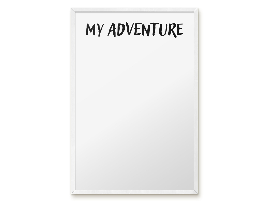 Magnetic Glass Board My Adventure For The Hall Espelharte (40x60 Cm)