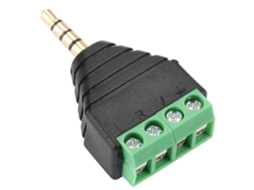 Laxiscreed Adaptador De Áudio 3,5mm 4 Pinos Para Terminais De Vídeo E Som De Alta Qualidade