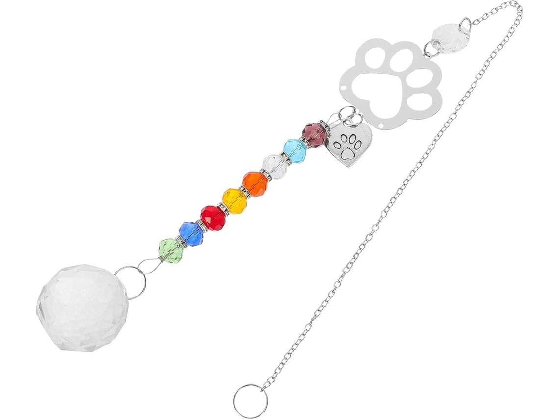 Pingente de Golfinho de Cristal com Garra. Às Intempéries, para Decoração de Janelas e Ambientes Internos. Design CHABERLU