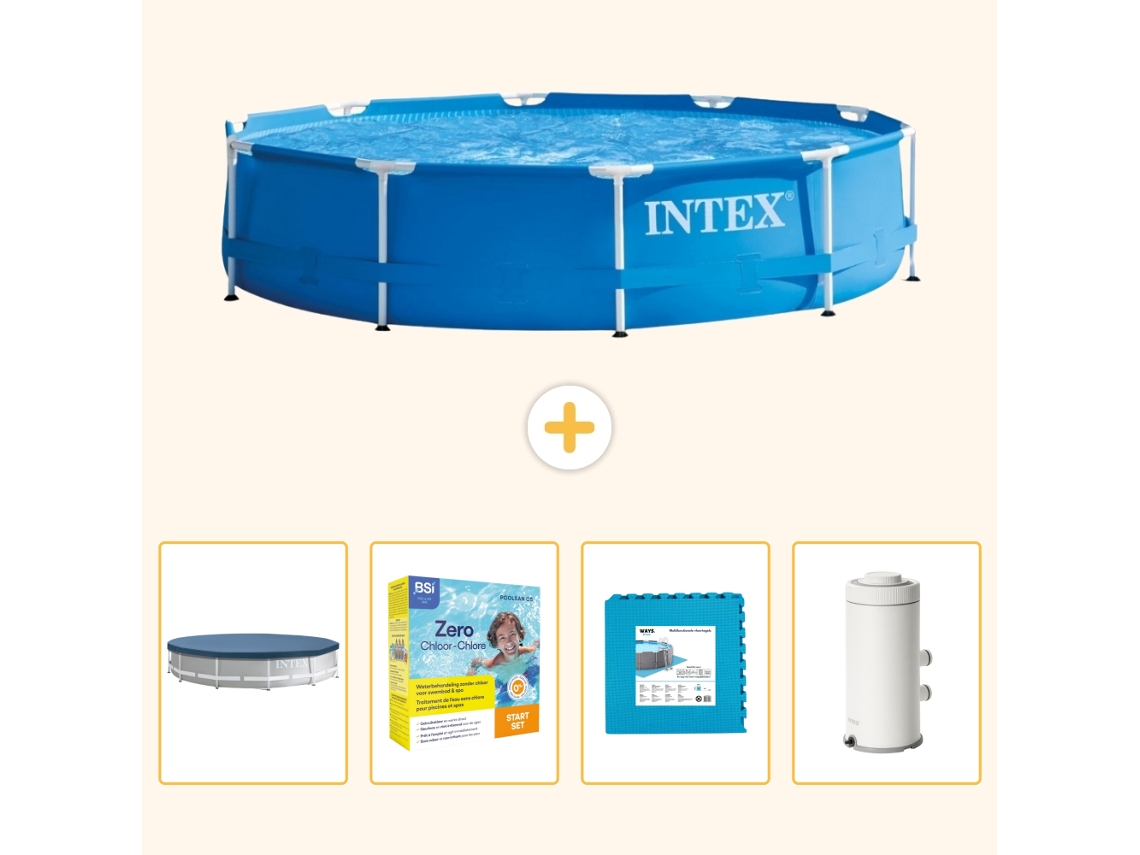 Intex Piscina Com Estrutura Redonda - 366x76 Cm - 5-peças S102