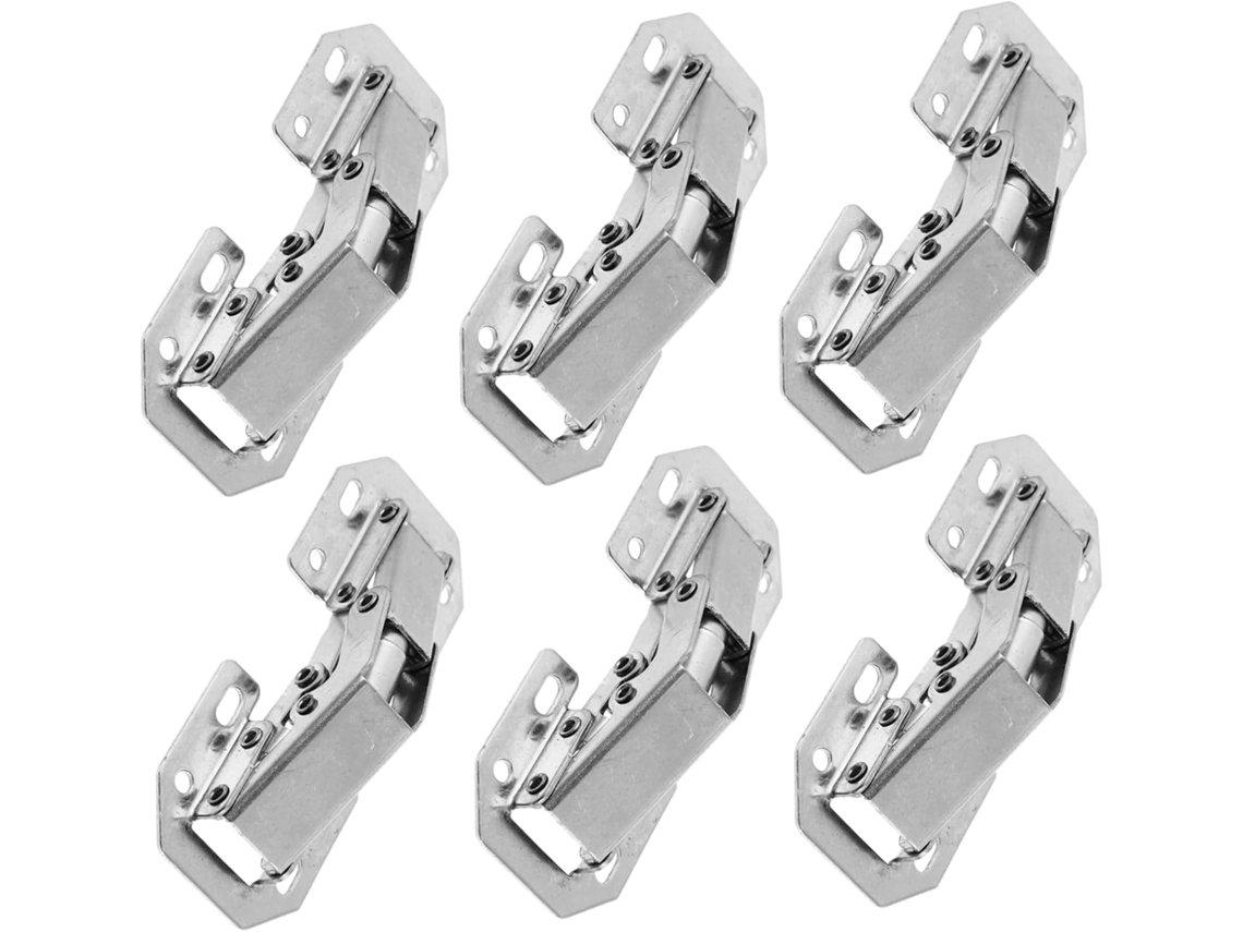 Conjunto De 6 Dobradiças Com Amortecimento Para Portas Armários E