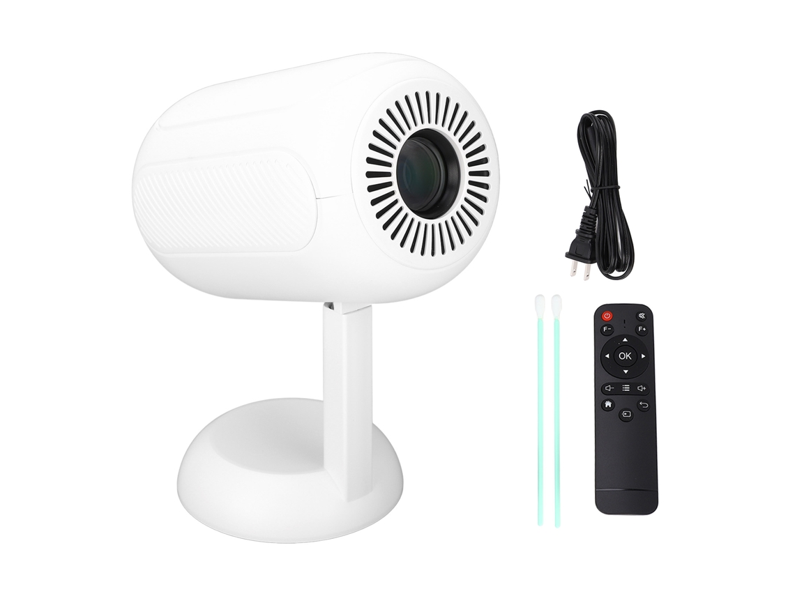 Projetor Mini 4K LAXISCREED com 120 polegadas e Correção Keystone Elétrica