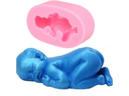Molde De Bolo Fondant Para Bebê Dormindo, Gelatina Silicone, Líquido, Ferramenta Cozimento