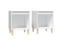 Mesas de Cabeceira 2 Pcs 40x35x50 Cm Branco MAISON EXCLUSIVE
