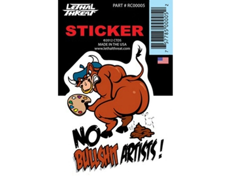 Autocolantes para Motas LETHAL THREAT Mini Vilain Bull Shit
