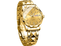 Lurelia Relógio Masculino, Movimento De Quartzo, Analógico, Data/calendário, Luminoso, Detalhes Com Strass, 42 Mm, Resistente À Água 3atm