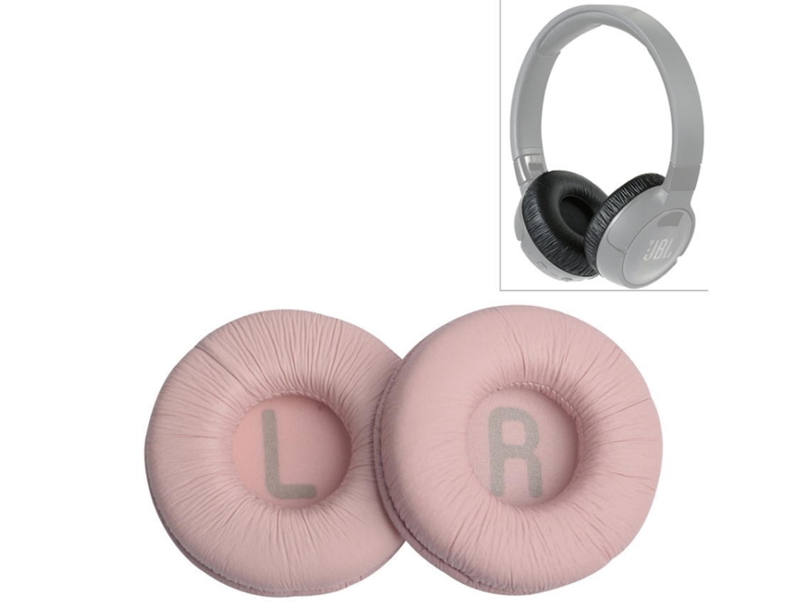 Almofada para Auscultadores JBL T670NC de Orelhas de Espuma Macia Pele Enrugada Rosa Sem Compartimentos XIAOMOYU