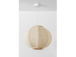 Sklum Lâmpada De Teto Suspensa Em Linho Ziyec Linho Beige Creme         Ø50 Cm