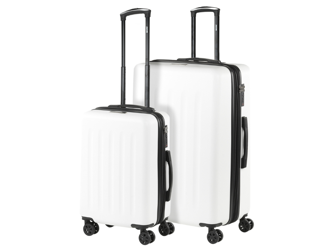 Conjunto de Malas Rígidas SKPAT Lisbon Leite Branco Abs 50X74X30 Cm 97L