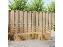 Vidaxl Conjunto De Sofás Para Exterior 4 Unid. Branco