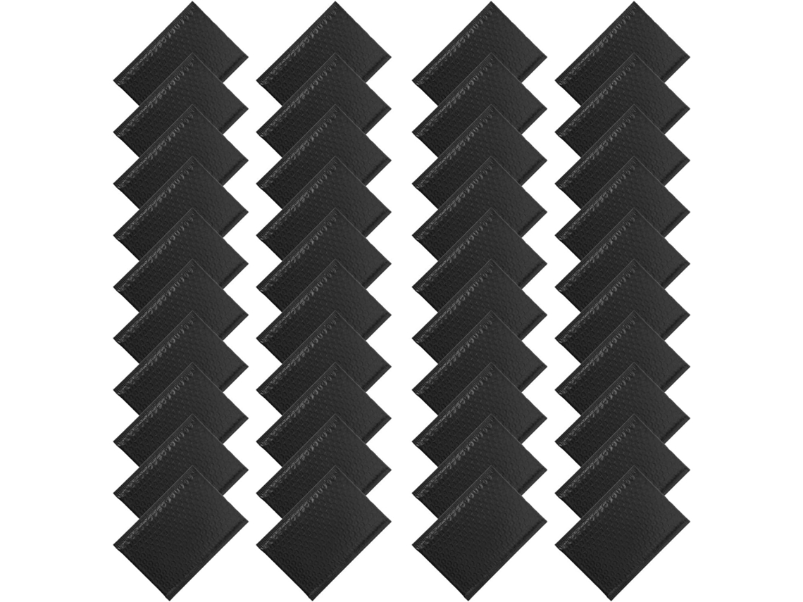 Envelopes À Bulles D'expédition Noires Auto-scellantes 50 Unidades