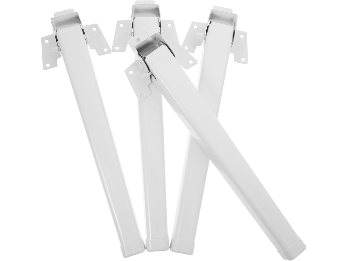Conjunto De 4 Pés Mesa Dobráveis Em Metal Para, Laptop E Guarda Roupa Fácil Instalação Multifuncional