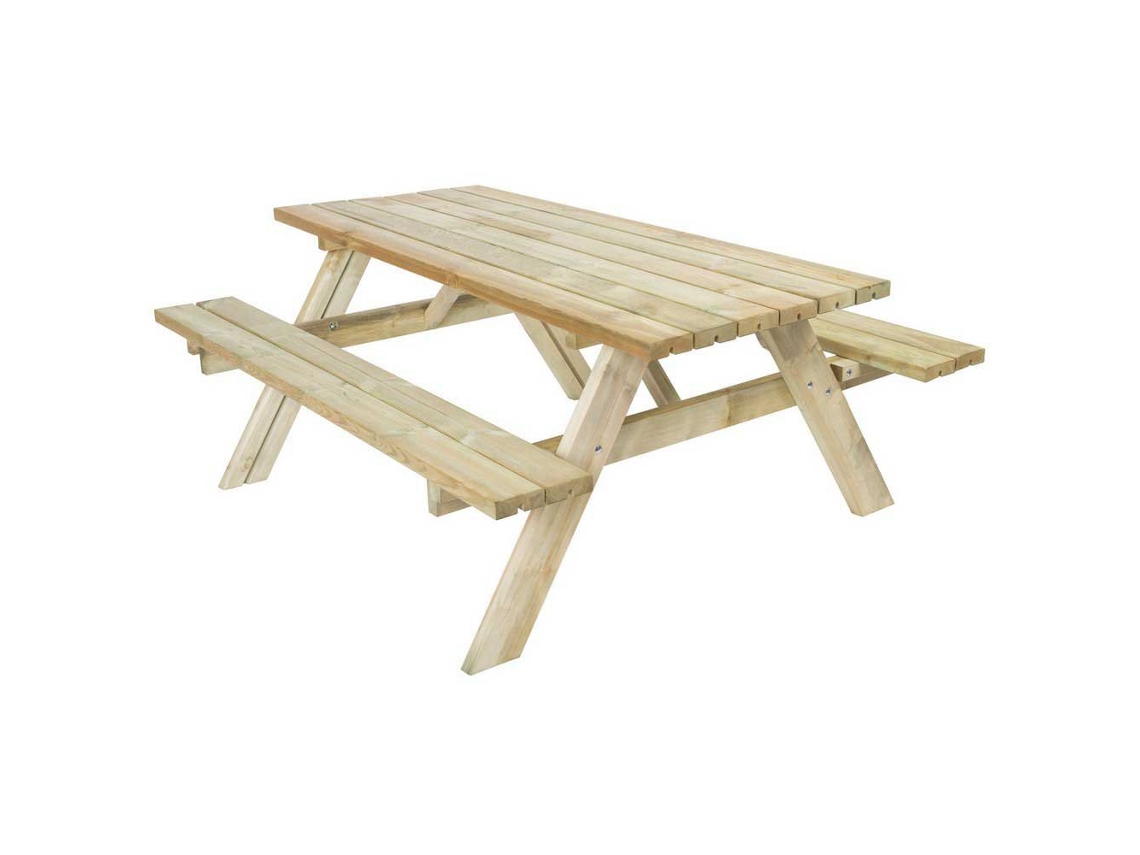 Mesa de Piquenique Lift-Up Castanho 200 X 154 X 74 Cmgardiun