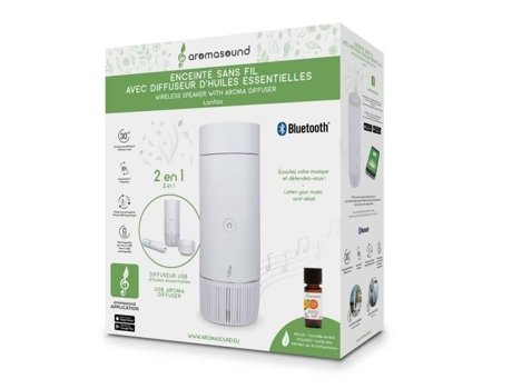Altifalante Sem Fios com Difusor Usb Lantao Aromasound Branco
