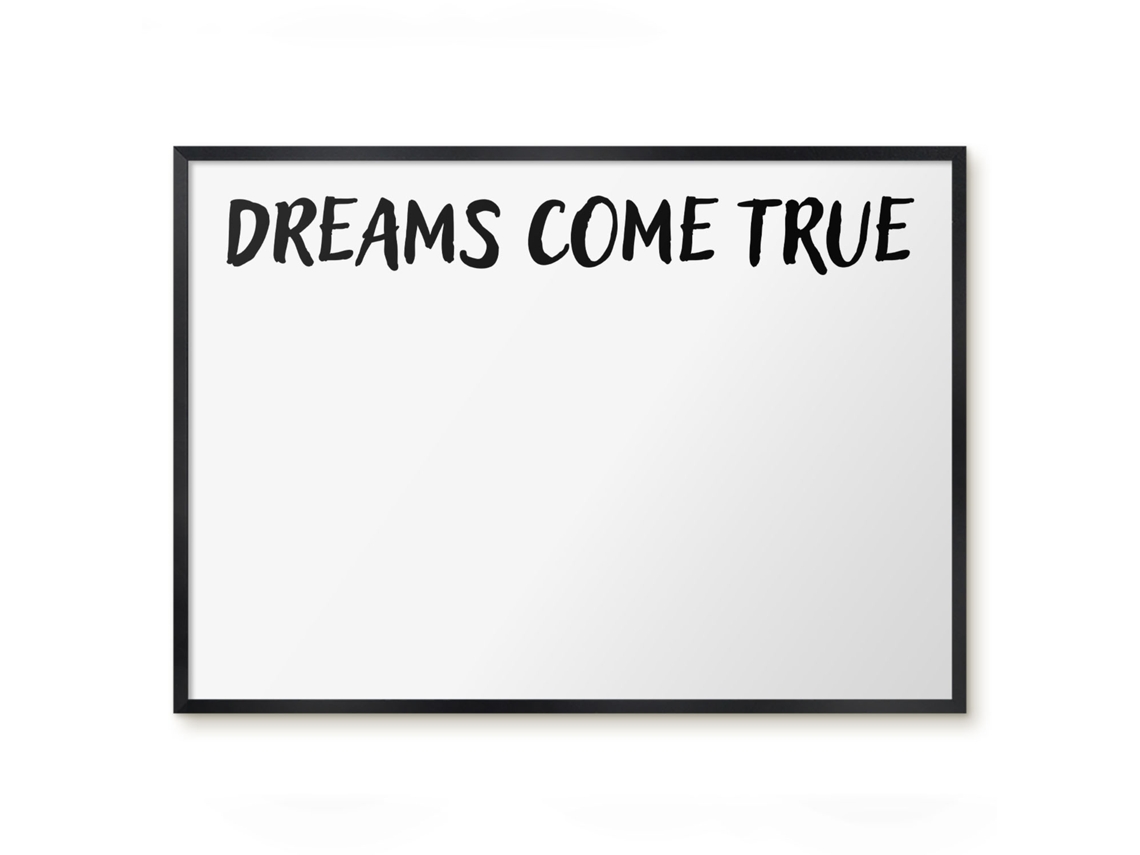 Magnetic Glass Board Dreams Come True For The Hall Espelharte (70x50 Cm)