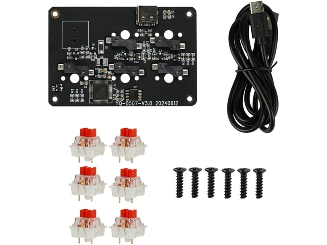 Kit de Mini Teclado Impresso em 3d Botões Mecânicos Personalizáveis SFUSHOS