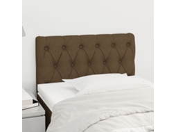 Vidaxl Cabeceira De Cama Tecido 80x7x78/88 Cm Castanho