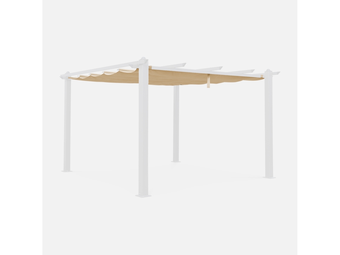 Cobertura De Substituição Para Pérgola 3x4m, Bege