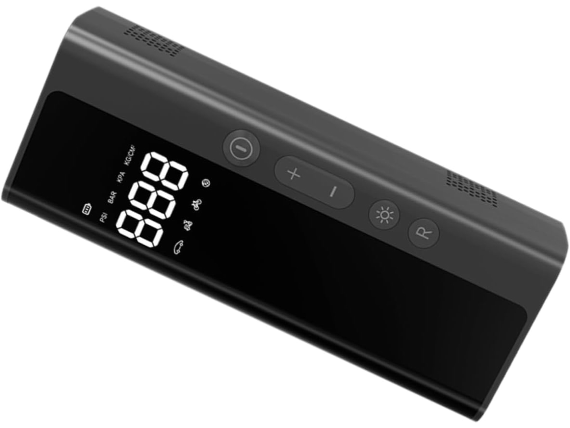 Bomba De Ar Automática Para Pneus De Carro Com Compressor, Luz Led Integrada E Visor.